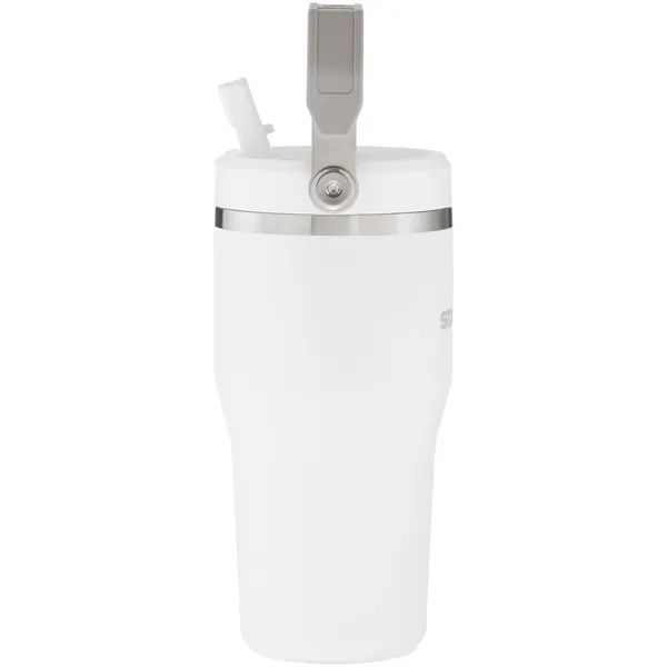 20 oz insulated stainless steel tumbler with flip straw lid, snap... from ASI 51197 ETS Express, LLC
