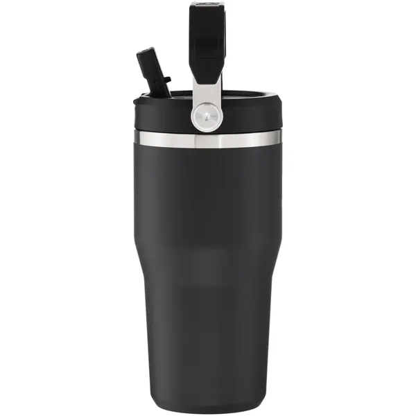20 oz insulated stainless steel tumbler with flip straw lid, snap... from ASI 51197 ETS Express, LLC