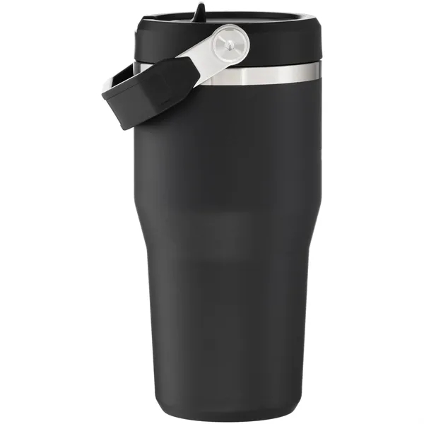 20 oz insulated stainless steel tumbler with flip straw lid, snap... from ASI 51197 ETS Express, LLC