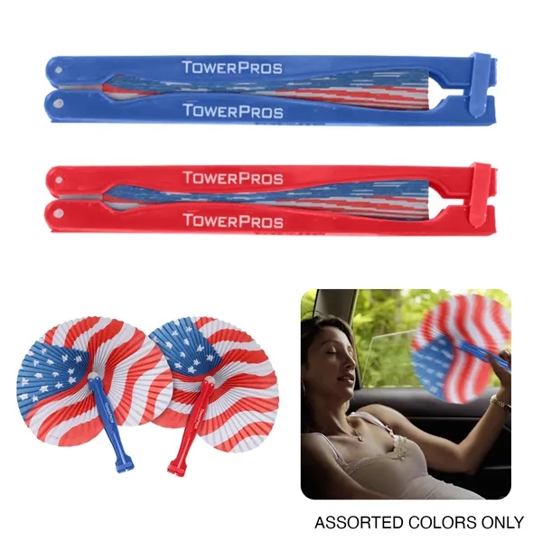 Show off the stars and stripes with this patriotic folding fan.... from ASI 52710 Lincoln Line