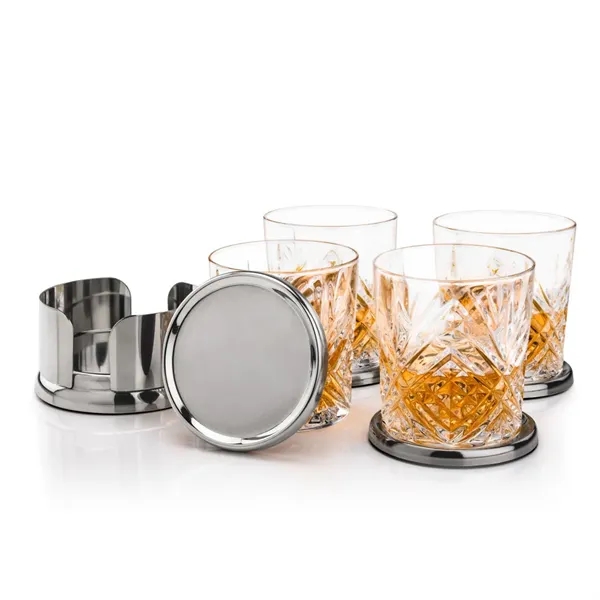 The Baldoni Coasters & On-the-Rocks Set combines modern elegance with everyday... from ASI 84592 St Regis Group