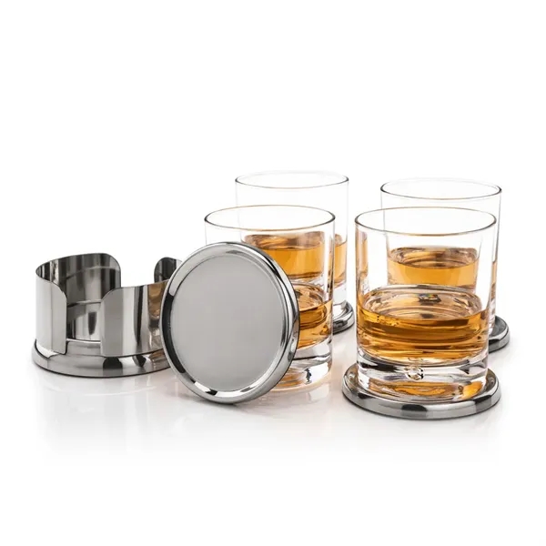 The Baldoni Coasters & On-the-Rocks Set combines modern elegance with everyday... from ASI 84592 St Regis Group