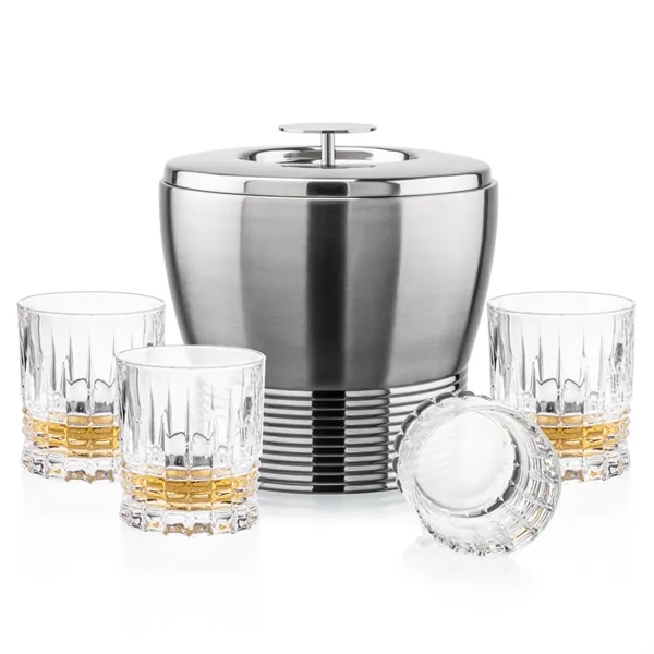 The Genoa Ice Bucket & On-the-Rocks Set is designed for effortless... from ASI 84592 St Regis Group