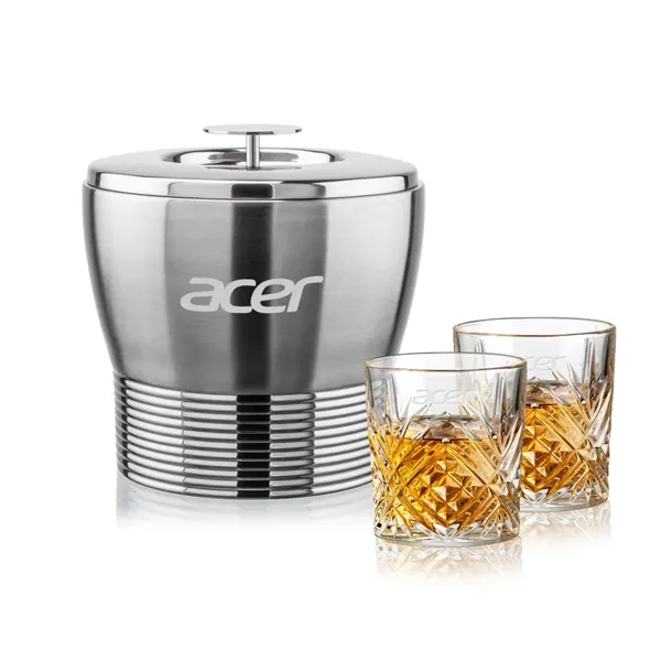 The Genoa Ice Bucket & On-the-Rocks Set is designed for effortless... from ASI 84592 St Regis Group