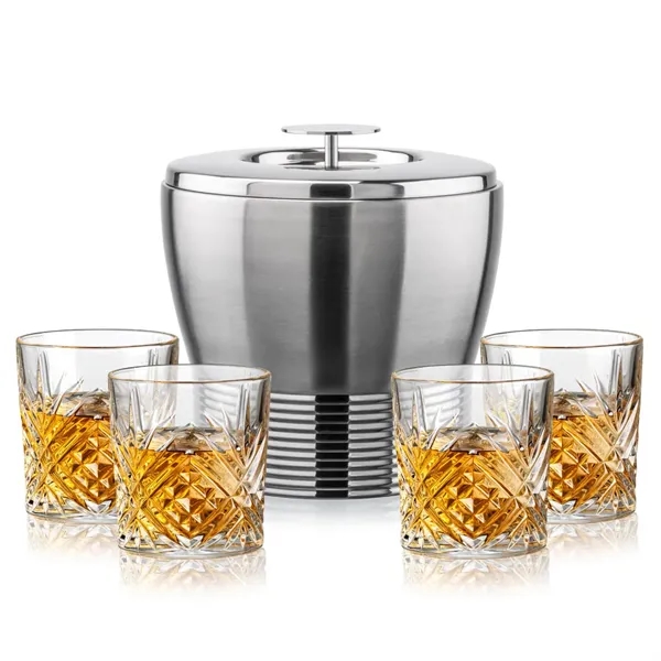 The Genoa Ice Bucket & On-the-Rocks Set is designed for effortless... from ASI 84592 St Regis Group