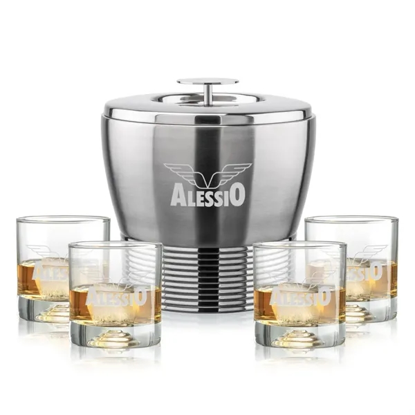 The Genoa Ice Bucket & On-the-Rocks Set is designed for effortless... from ASI 84592 St Regis Group