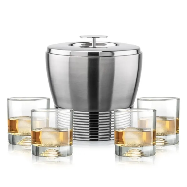 The Genoa Ice Bucket & On-the-Rocks Set is designed for effortless... from ASI 84592 St Regis Group