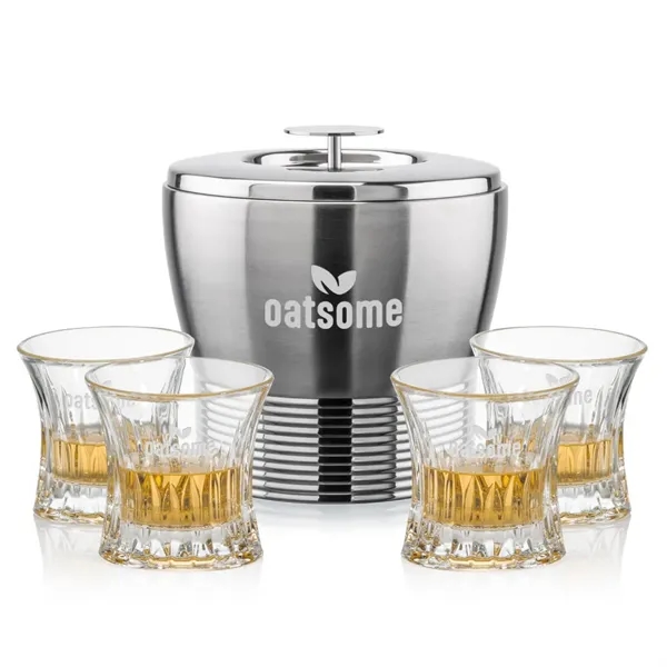 The Genoa Ice Bucket & On-the-Rocks Set is designed for effortless... from ASI 84592 St Regis Group