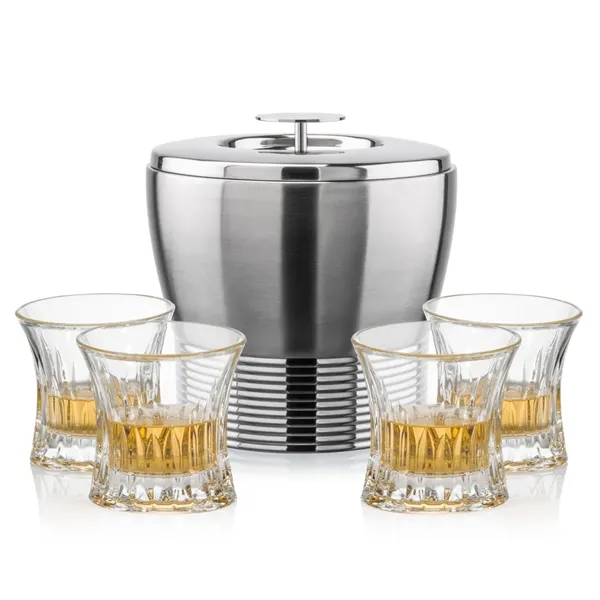 The Genoa Ice Bucket & On-the-Rocks Set is designed for effortless... from ASI 84592 St Regis Group