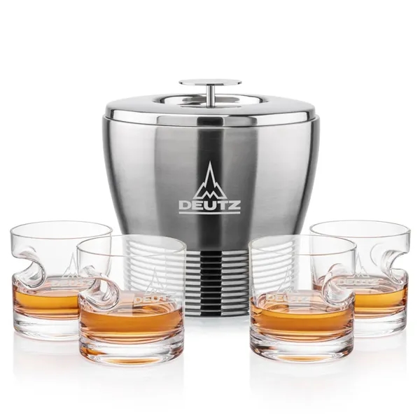 The Genoa Ice Bucket & On-the-Rocks Set is designed for effortless... from ASI 84592 St Regis Group