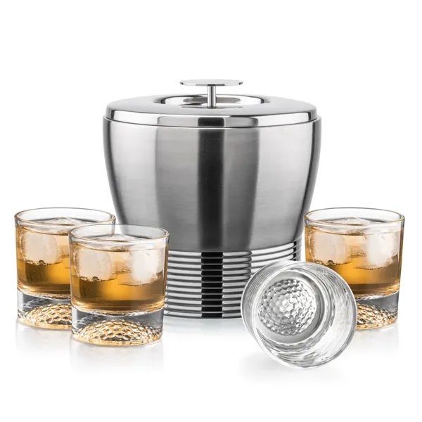 The Genoa Ice Bucket & On-the-Rocks Set is designed for effortless... from ASI 84592 St Regis Group