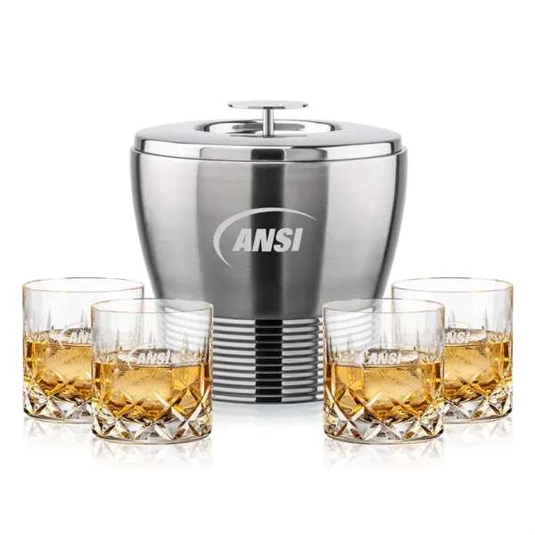 The Genoa Ice Bucket & On-the-Rocks Set is designed for effortless... from ASI 84592 St Regis Group