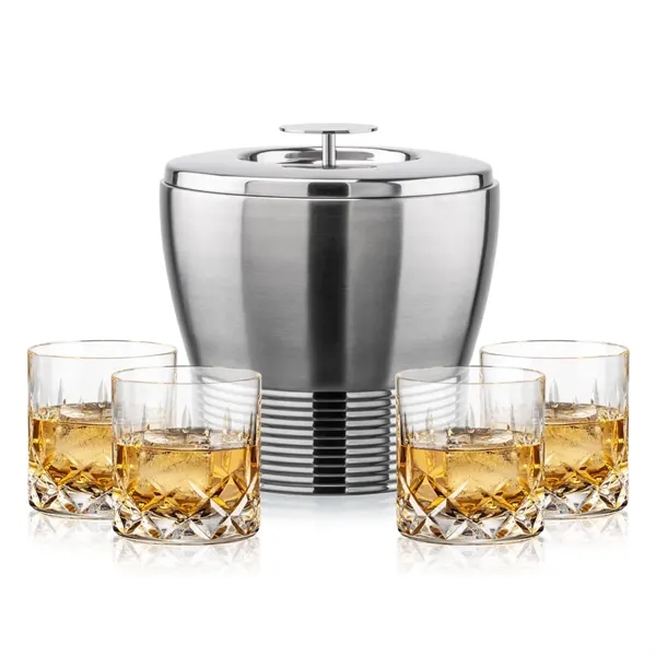 The Genoa Ice Bucket & On-the-Rocks Set is designed for effortless... from ASI 84592 St Regis Group