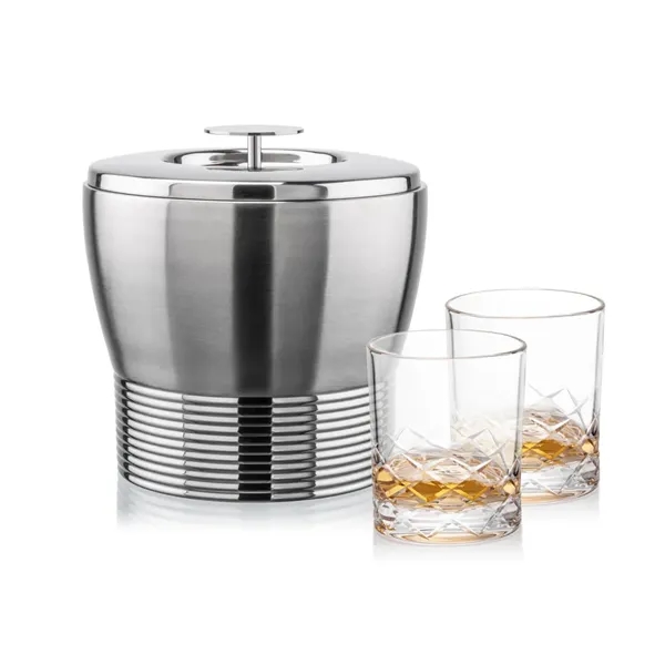 The Genoa Ice Bucket & On-the-Rocks Set is designed for effortless... from ASI 84592 St Regis Group