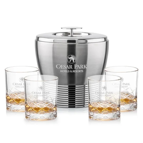 The Genoa Ice Bucket & On-the-Rocks Set is designed for effortless... from ASI 84592 St Regis Group