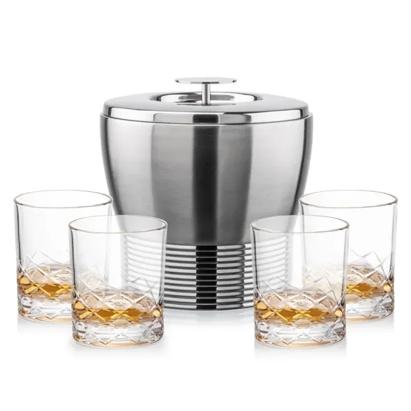 The Genoa Ice Bucket & On-the-Rocks Set is designed for effortless... from ASI 84592 St Regis Group