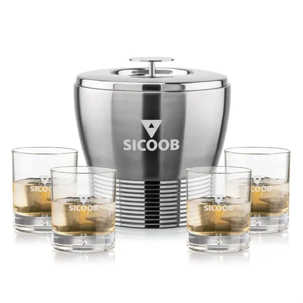 The Genoa Ice Bucket & On-the-Rocks Set is designed for effortless... from ASI 84592 St Regis Group
