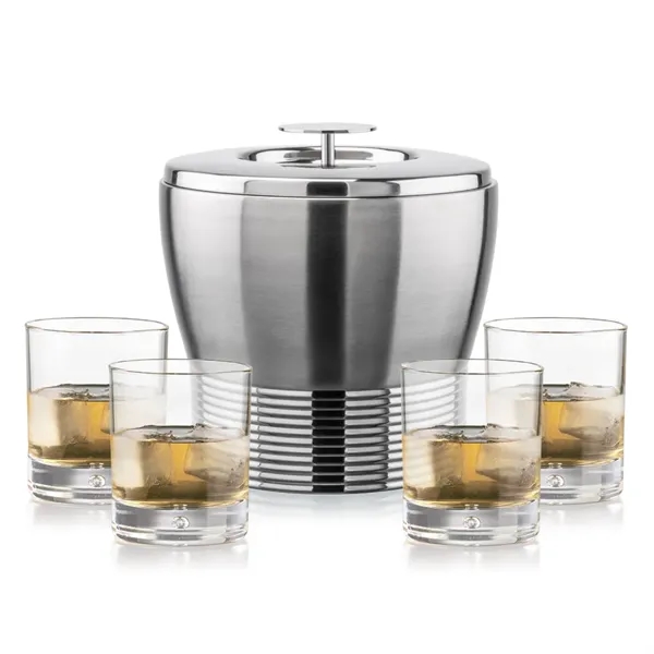 The Genoa Ice Bucket & On-the-Rocks Set is designed for effortless... from ASI 84592 St Regis Group