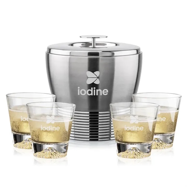 The Genoa Ice Bucket & On-the-Rocks Set is designed for effortless... from ASI 84592 St Regis Group