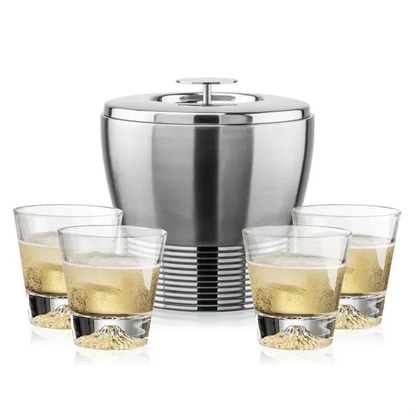 The Genoa Ice Bucket & On-the-Rocks Set is designed for effortless... from ASI 84592 St Regis Group