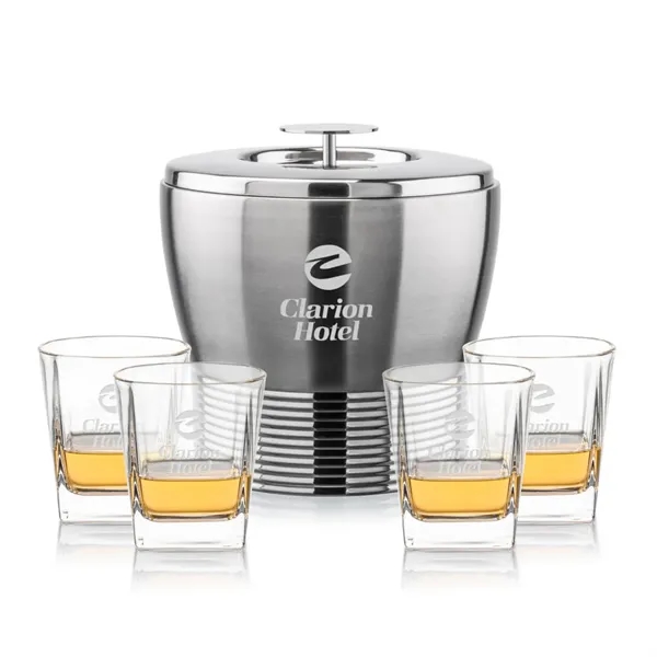The Genoa Ice Bucket & On-the-Rocks Set is designed for effortless... from ASI 84592 St Regis Group