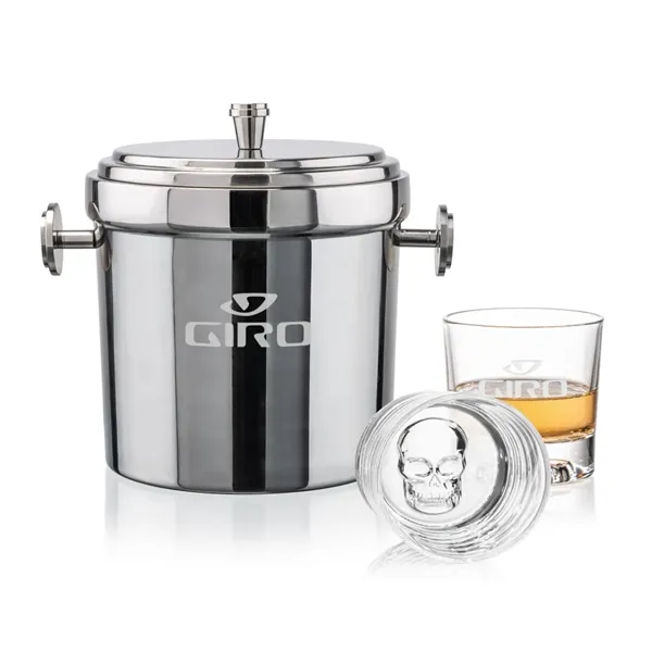 The Milano Ice Bucket & On-the-Rocks Glasses Set delivers a clean,... from ASI 84592 St Regis Group