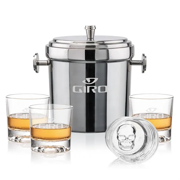 The Milano Ice Bucket & On-the-Rocks Glasses Set delivers a clean,... from ASI 84592 St Regis Group