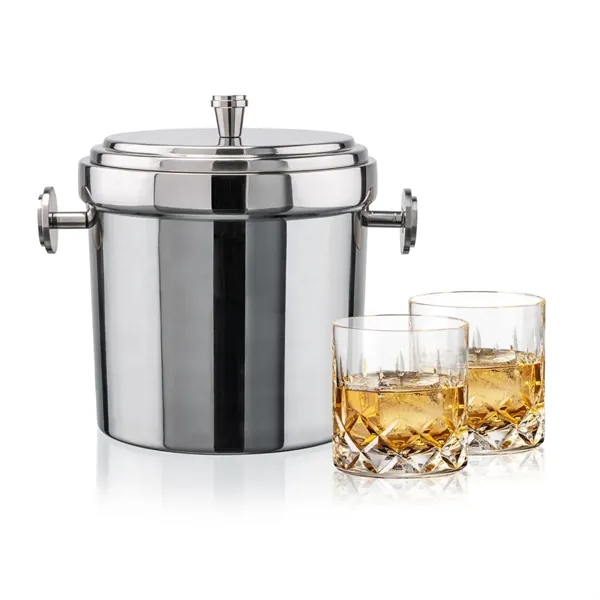 The Milano Ice Bucket & On-the-Rocks Glasses Set delivers a clean,... from ASI 84592 St Regis Group