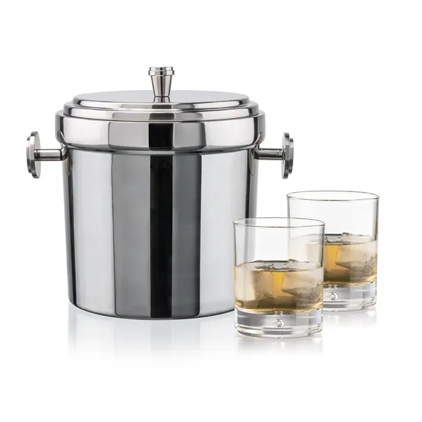The Milano Ice Bucket & On-the-Rocks Glasses Set delivers a clean,... from ASI 84592 St Regis Group