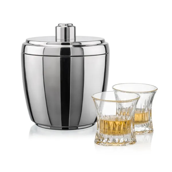 The Pescara Ice Bucket & On-the-Rocks Set combines modern style with... from ASI 84592 St Regis Group