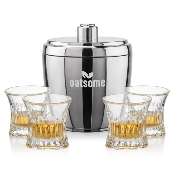 The Pescara Ice Bucket & On-the-Rocks Set combines modern style with... from ASI 84592 St Regis Group