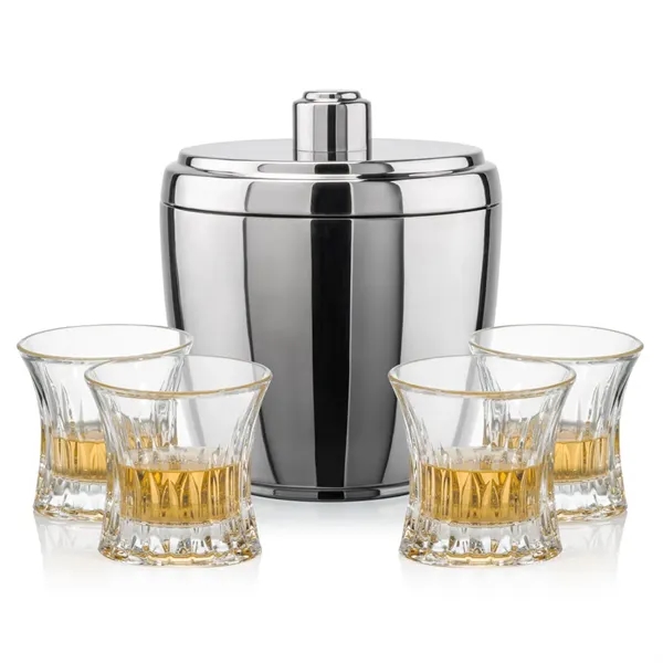 The Pescara Ice Bucket & On-the-Rocks Set combines modern style with... from ASI 84592 St Regis Group