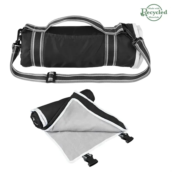 48" x 57" roll-up blanket with buckle closure and detachable/adjustable shoulder... from ASI 61125 Hit Promotional Products / Hit®