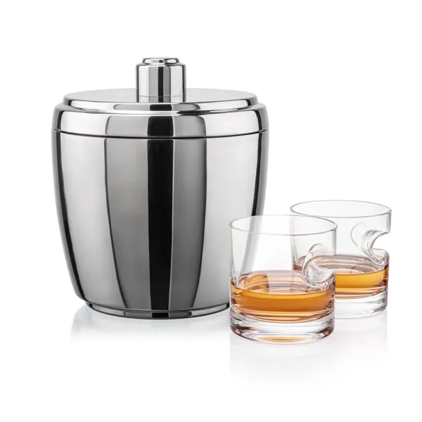 The Pescara Ice Bucket & On-the-Rocks Set combines modern style with... from ASI 84592 St Regis Group