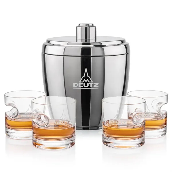 The Pescara Ice Bucket & On-the-Rocks Set combines modern style with... from ASI 84592 St Regis Group