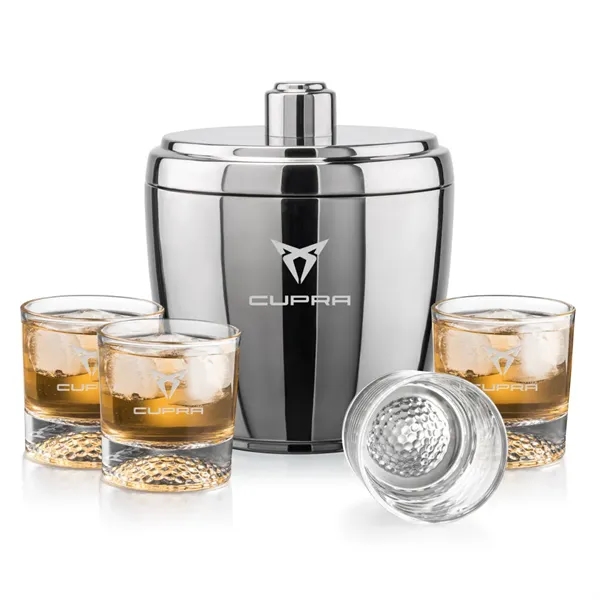 The Pescara Ice Bucket & On-the-Rocks Set combines modern style with... from ASI 84592 St Regis Group