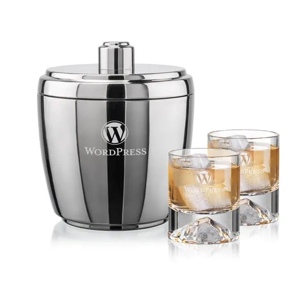 The Pescara Ice Bucket & On-the-Rocks Set combines modern style with... from ASI 84592 St Regis Group