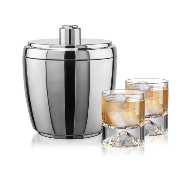 The Pescara Ice Bucket & On-the-Rocks Set combines modern style with... from ASI 84592 St Regis Group