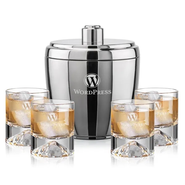 The Pescara Ice Bucket & On-the-Rocks Set combines modern style with... from ASI 84592 St Regis Group