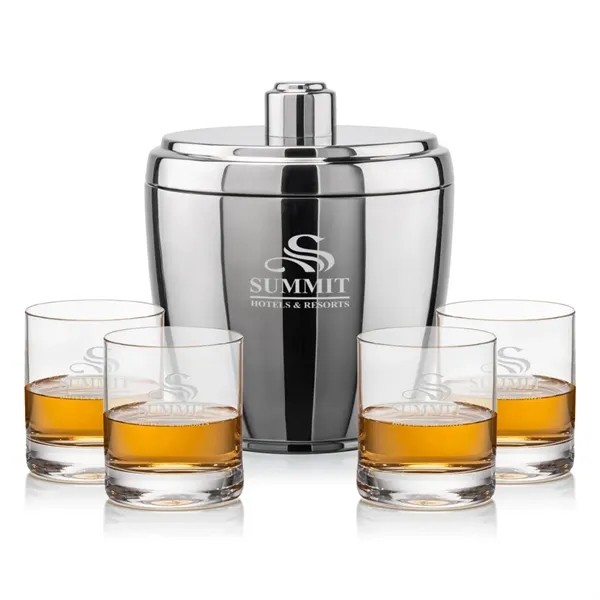 The Pescara Ice Bucket & On-the-Rocks Set combines modern style with... from ASI 84592 St Regis Group
