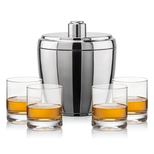 The Pescara Ice Bucket & On-the-Rocks Set combines modern style with... from ASI 84592 St Regis Group