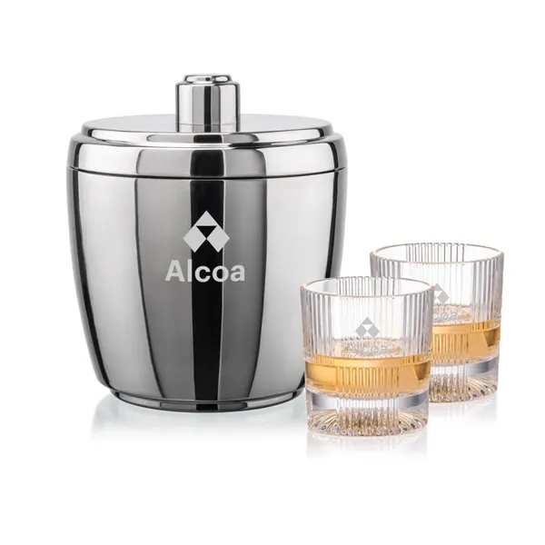 The Pescara Ice Bucket & On-the-Rocks Set combines modern style with... from ASI 84592 St Regis Group