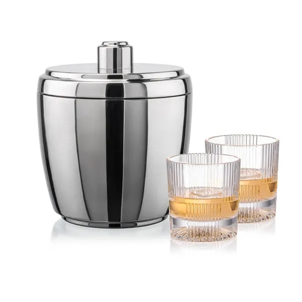 The Pescara Ice Bucket & On-the-Rocks Set combines modern style with... from ASI 84592 St Regis Group