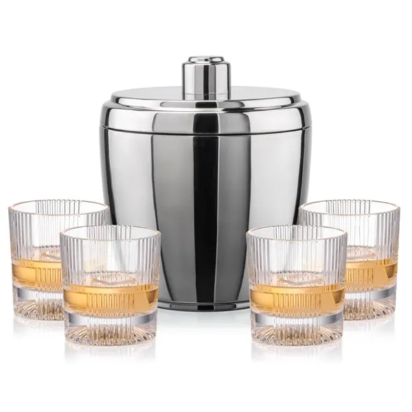 The Pescara Ice Bucket & On-the-Rocks Set combines modern style with... from ASI 84592 St Regis Group