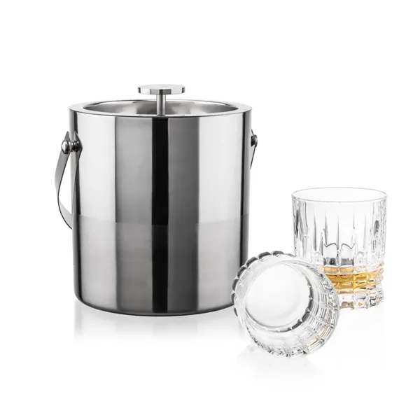 The Catania Ice Bucket with On-the-Rocks Set brings refined style and... from ASI 84592 St Regis Group