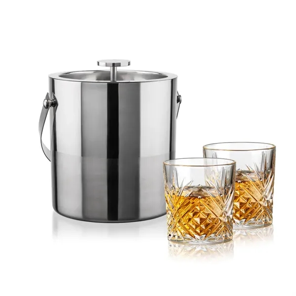 The Catania Ice Bucket with On-the-Rocks Set brings refined style and... from ASI 84592 St Regis Group