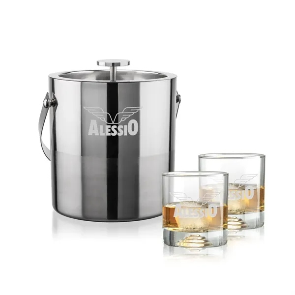 The Catania Ice Bucket with On-the-Rocks Set brings refined style and... from ASI 84592 St Regis Group