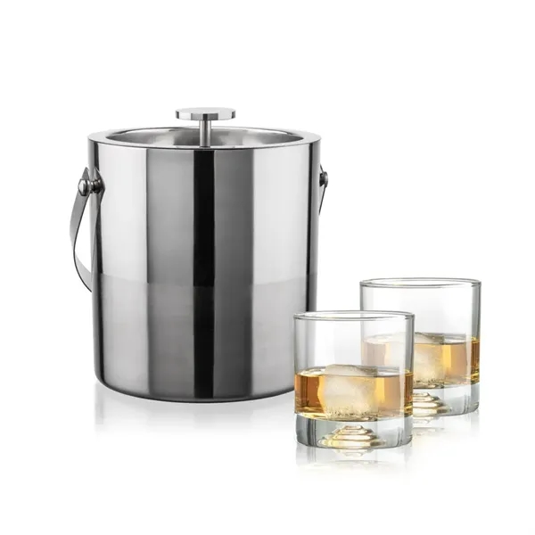 The Catania Ice Bucket with On-the-Rocks Set brings refined style and... from ASI 84592 St Regis Group