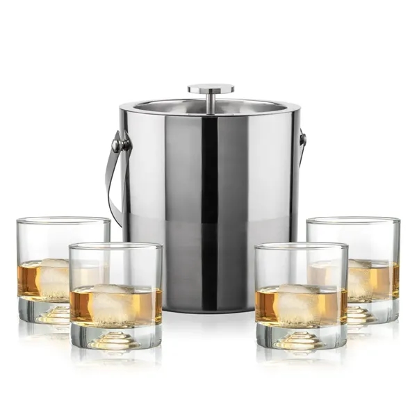 The Catania Ice Bucket with On-the-Rocks Set brings refined style and... from ASI 84592 St Regis Group