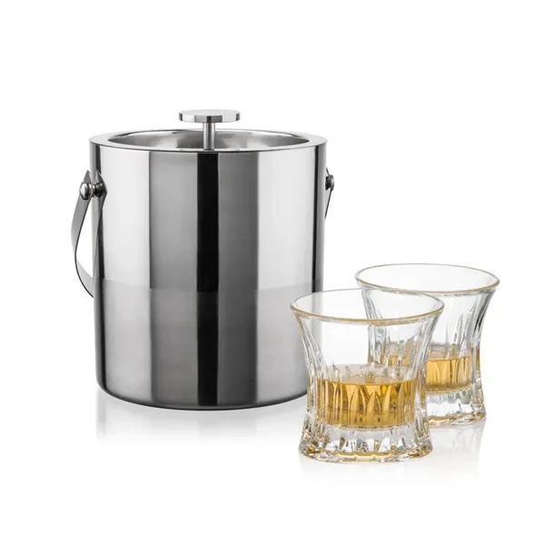 The Catania Ice Bucket with On-the-Rocks Set brings refined style and... from ASI 84592 St Regis Group